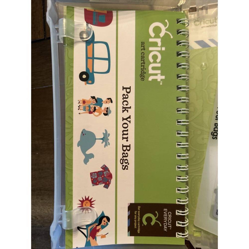 Cricut PACK YOUR BAGS Vacation Shapes‎ Cartridge 2000930 Up to 700 Images - Picture 5 of 5